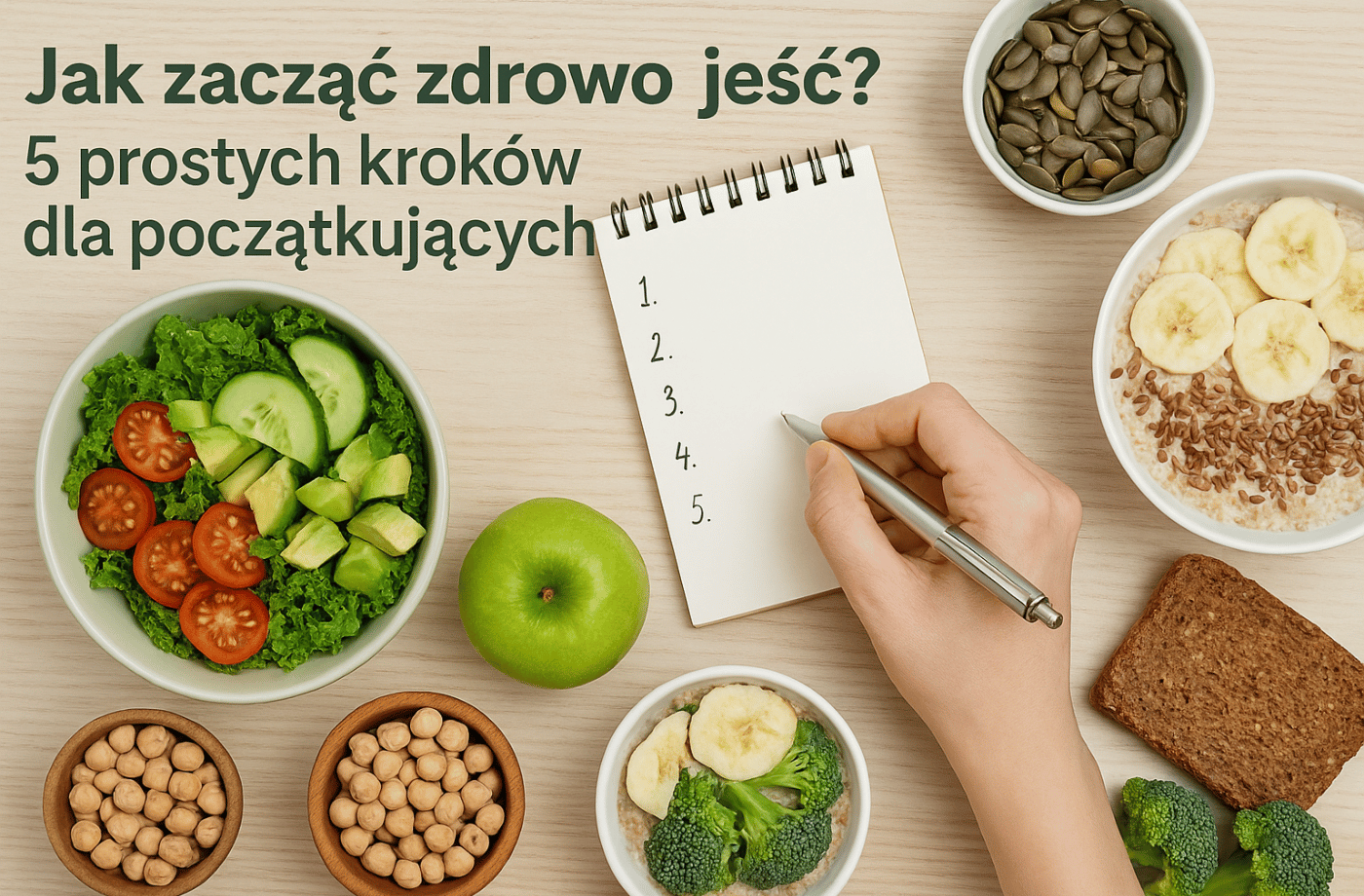 Jak zacząć zdrowo jeść? 5 prostych kroków dla początkujących – Poradnik